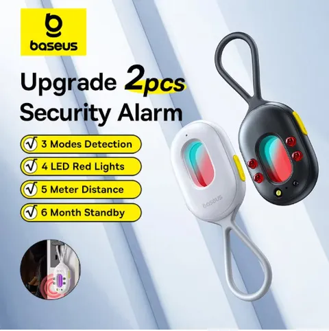 Baseus 2PCS Security Alarm Sensor Door Window Anti Theft Detector Set