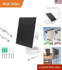 Durable 4W Solar Panel Charger for Outdoor Cameras - Type C and Micro Options