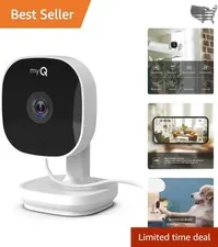 130-Degree Wi-Fi Indoor Camera with Real-Time Alerts and Two-Way Communication