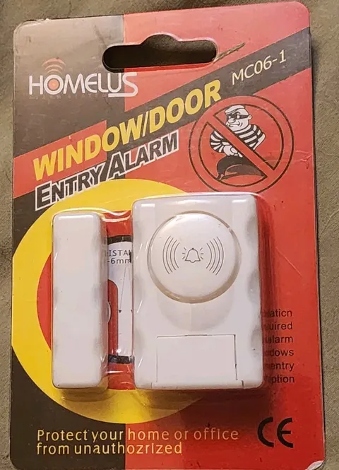 Homelus Alarm System Window / Door Entry Alarm MC06-1 Magnetic No Wires LOUD