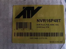 ATV NVR16P48T 16 Channel 4K H.265 Network Video Recorder, 8TB