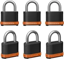 Candado de combinación resistente de 6 unidades, reajustable de 4 dígitos para e