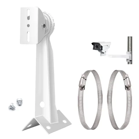 Aluminum Alloy Corner Pole Mounting Bracket for Security Camera, Universal Wa...
