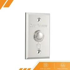 Door Release Button Push to Exit NO Switches 86x50mm 36V 3A Aluminium Alloy