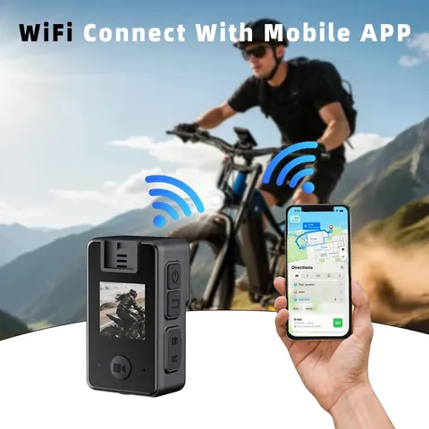 Waterproof IP65 2K Wide Angle Anti-shake Sport Video Recorder WiFi Cycling Cam