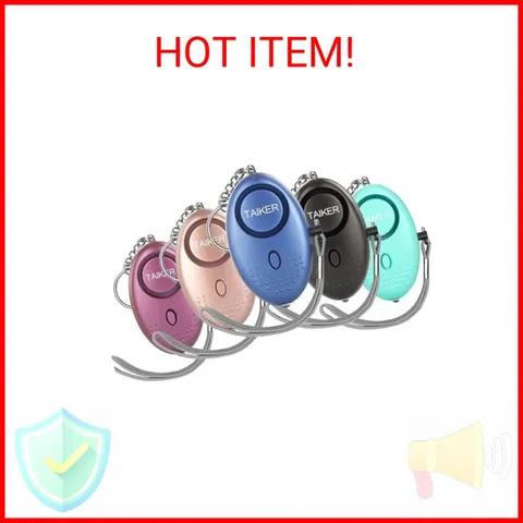 Personal Alarm for Women, 5 Pack 140DB Emergency Self-Defense Security Alarm Key