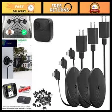 25ft Outdoor Power Cord for Blink Cameras - Weatherproof Charging Cable, 3 Pack