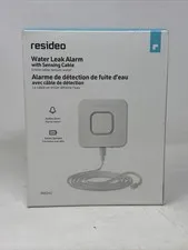 Resideo (Honeywell Home) RWD42 Water Defense Leak Alarm with Sensing White