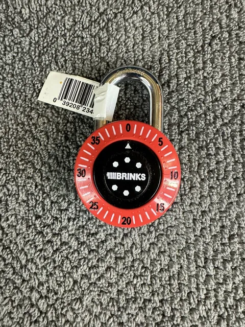 Brinks 172-49006 Dial Combination Padlock, 48mm