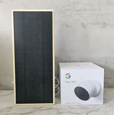Google Nest Cam (Battery) Outdoor/Indoor Wireless 1080p W/ Solar Panel 