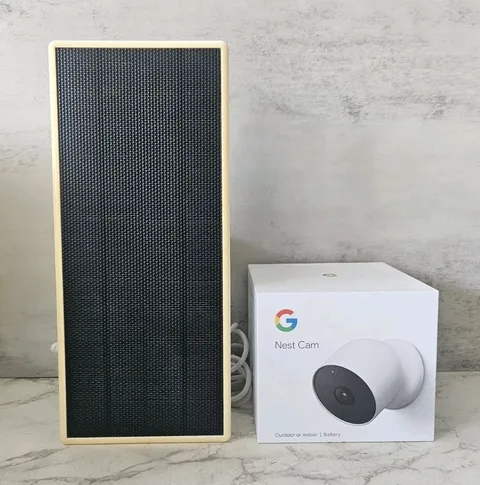 Google Nest Cam (Battery) Outdoor/Indoor Wireless 1080p W/ Solar Panel 