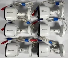 Swann PRO-1080MSFB Indoor Outdoor Wired 1080P BNC Security Camera Lot of 6