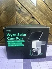 Wyze Solar Cam Pan 2K Wireless Outdoor Night Vision Security Camera 360 Pan Tilt