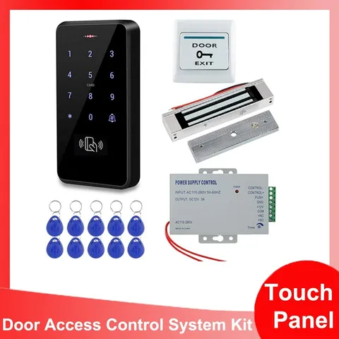 Door Access Control System Kit IP68 RFID Keypad Waterproof Outdoor 180KG Lock