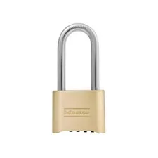 Master Lock 2 Inch Padlock Combination Wide Resettable Brass With 2 1/4 Inch