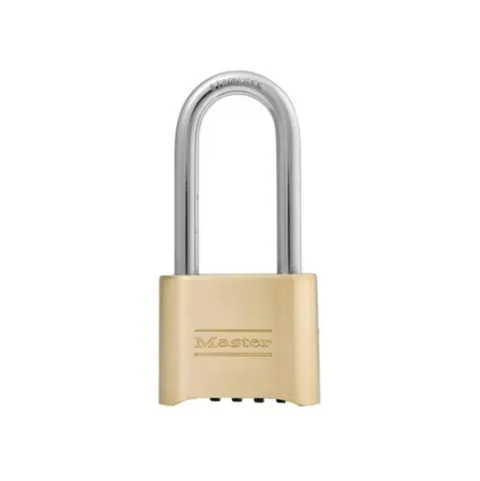 Master Lock 2 Inch Padlock Combination Wide Resettable Brass With 2 1/4 Inch
