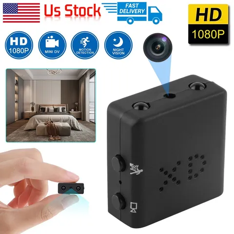 1080P Mini Camera HD IP Night Vision Security Cam For Home With Battery 32GB ard