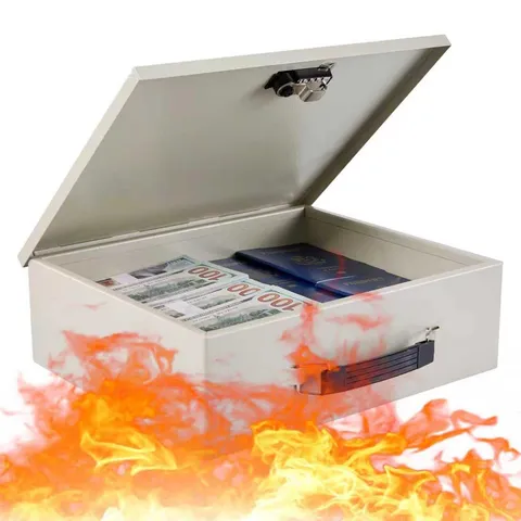 Fireproof Document Lock , Large Safe Storage for Valuables,Fire Resistance Ch...