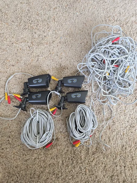 Night Owl Security Add-on Camera CM-724-H Black Lot Of 4 +cables
