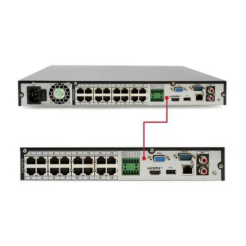 ICRealtime NVR-MX16POE-1U16MP1-4TB NVR 16PoE 4TB 4K/16MP