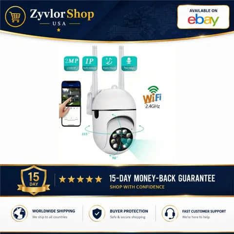 FireFrog A7 1080p WiFi Security Camera 360° Two-Way Audio Night Vision