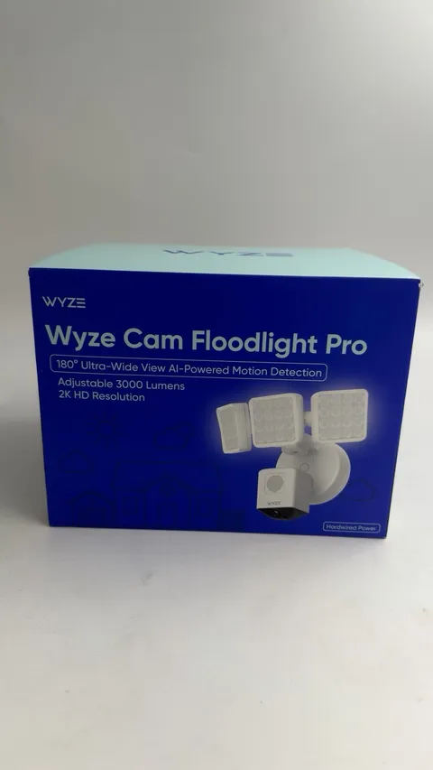 WYZE Cam Floodlight Pro QHD Outdoor WiFi Smart Security Camera - White