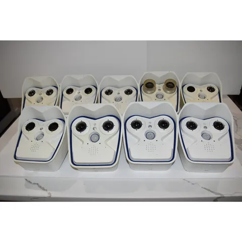 Mobotix M15D Lot of 9 Used Professional Outdoor Dual Lens Cameras Day Night