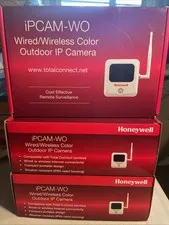 Honeywell iPCAM-WO Wired/Wireless Color Outdoor IP Camera NEW OPEN BOX LOT OF 3