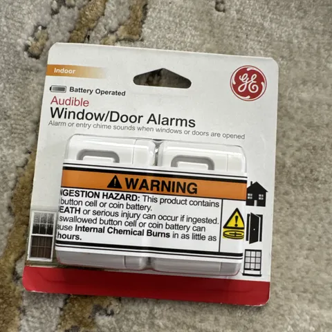GE - 2 Indoor Window Door Alarm Sensor Model # 36019 Factory Sealed Free Ship.