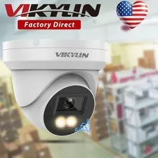 NEW VIKYLIN 24H Full Color Light POE 5MP Mini IP Camera Microphone Onvif Outdoor