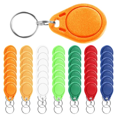 50Pcs UID 13.56MHz  0 Sector Writable IC Card Clone Changeable  Keyfobs Key8942