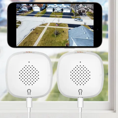 Girafit 3MP 2K Window Camera,2.4GHz&5GHz WiFi Indoor Cameras 2 Pack, white