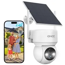 Solar Security Cameras Wireless Outdoor 2.4G WiFi, SD/Cloud Storage