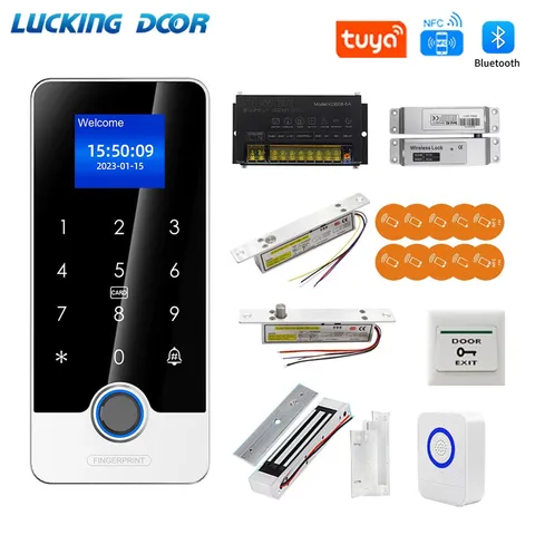 Fingerprint Tuya Access Controller RFID Access Control Kits With Waterproof Meta