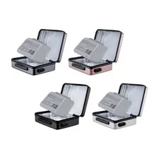 Fireproof Document Box Hard Container Case Waterproof with Lock Secure Storage