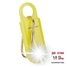 130dB Personal Safety Alarm Ultra Bright Strobe Light Lemon Yellow Button cell