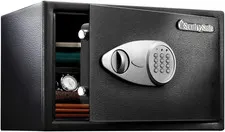 Black Home Safe with Shelf and Digital Keypad, Large Safe for Laptop, Documents,