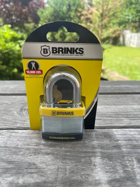 BRINKS ProMax Security Commercial Grade Boron Steele Pad Lock 662-50091 NIB