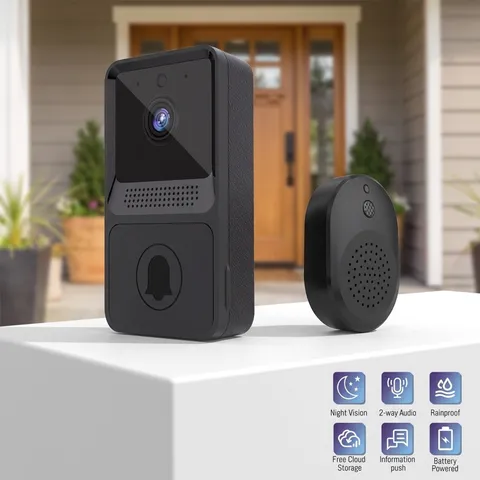 Wireless Security Smart Doorbell Intercom Video Camera Bell Chime Door