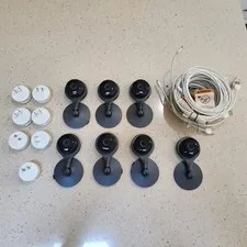 Google Nest Cam Wired Indoor Camera 1st Gen A0005 with Power Supply (7 pack lot)