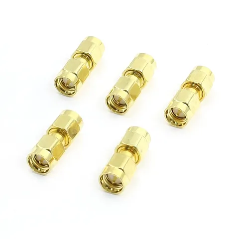 Antenna Cable M/M SMA Male Connector RF Coaxial Coax Connector Adapter 5Pcs