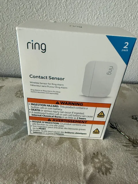 1-PACK /2 PIECE - Ring - Alarm Contact Sensor (2nd Gen)- White-SEALED