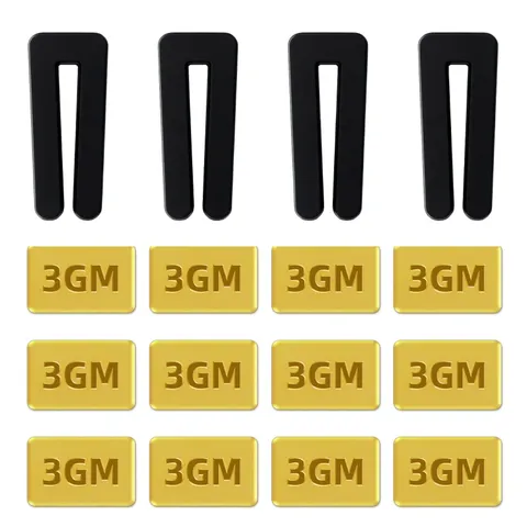16PCS Universal Ceiling Fan Balancing Kit, 12Pcs 3G Self-Adhesive Metal Gold Wei