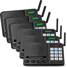 Intercoms Wireless for Home, Long Range Intercom 6000ft, Home Intercom System