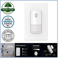 Single Pole Motion Sensor Light Switch White 120° Coverage CFL LED Incandescent