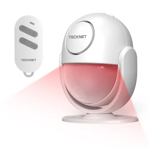 Indoor Motion Sensor Alarm 125dB Loud Siren 328ft Remote Control - Home Security