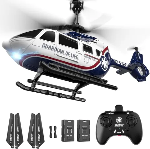 DEERC RC Helicopter, Remote Control Helicopter, 26 Mins Flight Time, LED...