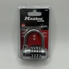 Master Lock Black & White 1 in, 4 Level Security (1523D)