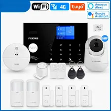 WIFI Alarm System Wireless Burglar Security APP Control Siren Motion Detector