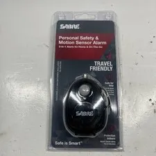 SABRE Personal Alarm With Motion Detector 120 dB TSA Compliant Battery Operated